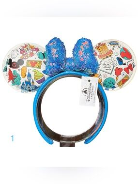 Walt Disney World Minnie Mouse Play in the Park Icons Ear Headband NEW! 1